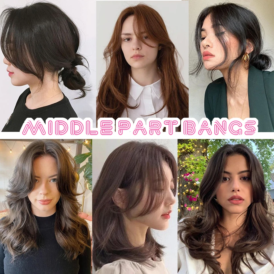 Synthetische Valse Pony Hair Extensions Clip In Het Midden Van Het Franse Natuurlijke Nep Pony Haar Stuk Voor Vrouwen Kant Pony Nep Haar