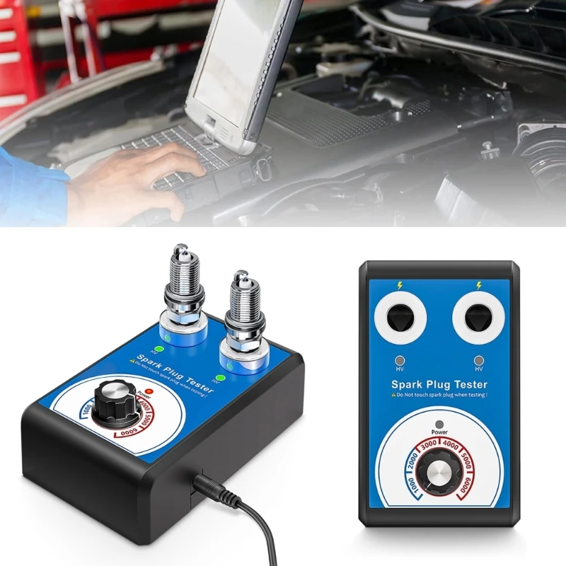 

Car Tester Ignition System Tester 220V 110V Automobile Diagnostics Tool Double Hole Analyzers Test