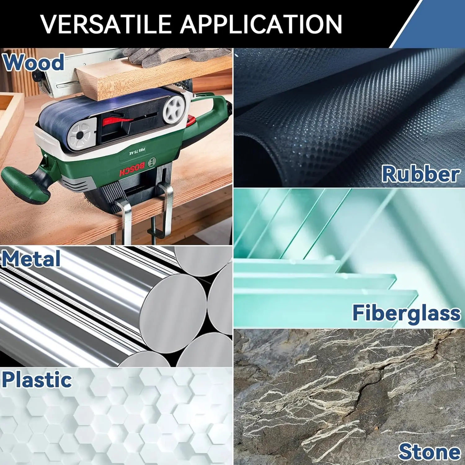 أحزمة صنفرة 4 × 36 بوصة 3 عبوات من ورق الصنفرة من أكسيد الألومنيوم 915 × 100 مم (40/60/80/100/120/150/180/240/320/400 حصى) مناسبة لصنفرة الخشب وتلميع المعادن وصنفرة الحزام #6