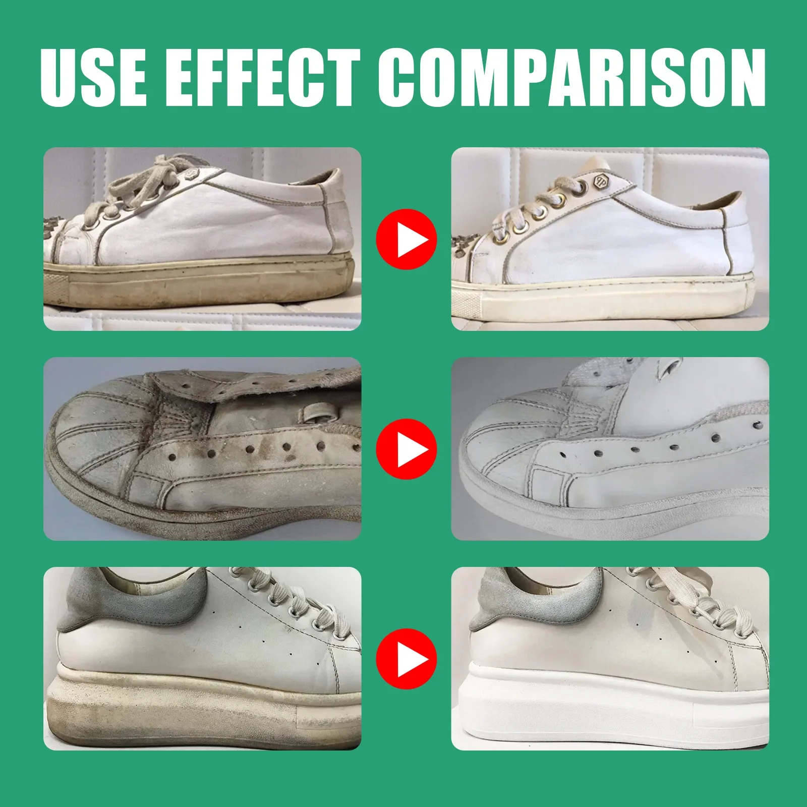 White Shoes Cleaner Stains Polish Cleaner Shoes Whitening Cleansing Gel Sneakers Leather Yellow Edge Remover with Making Tape