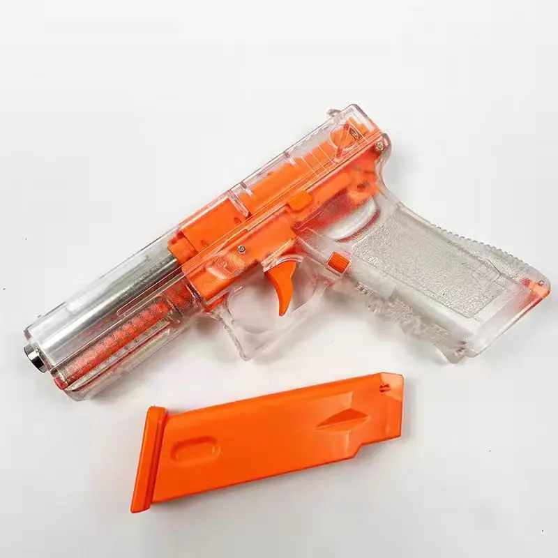 G17High Quality Pistol Empty Chamber Hanging Machine Gun Toy Gun Simulated Air Gun Quick Release Manual Lower Magazine Christmas