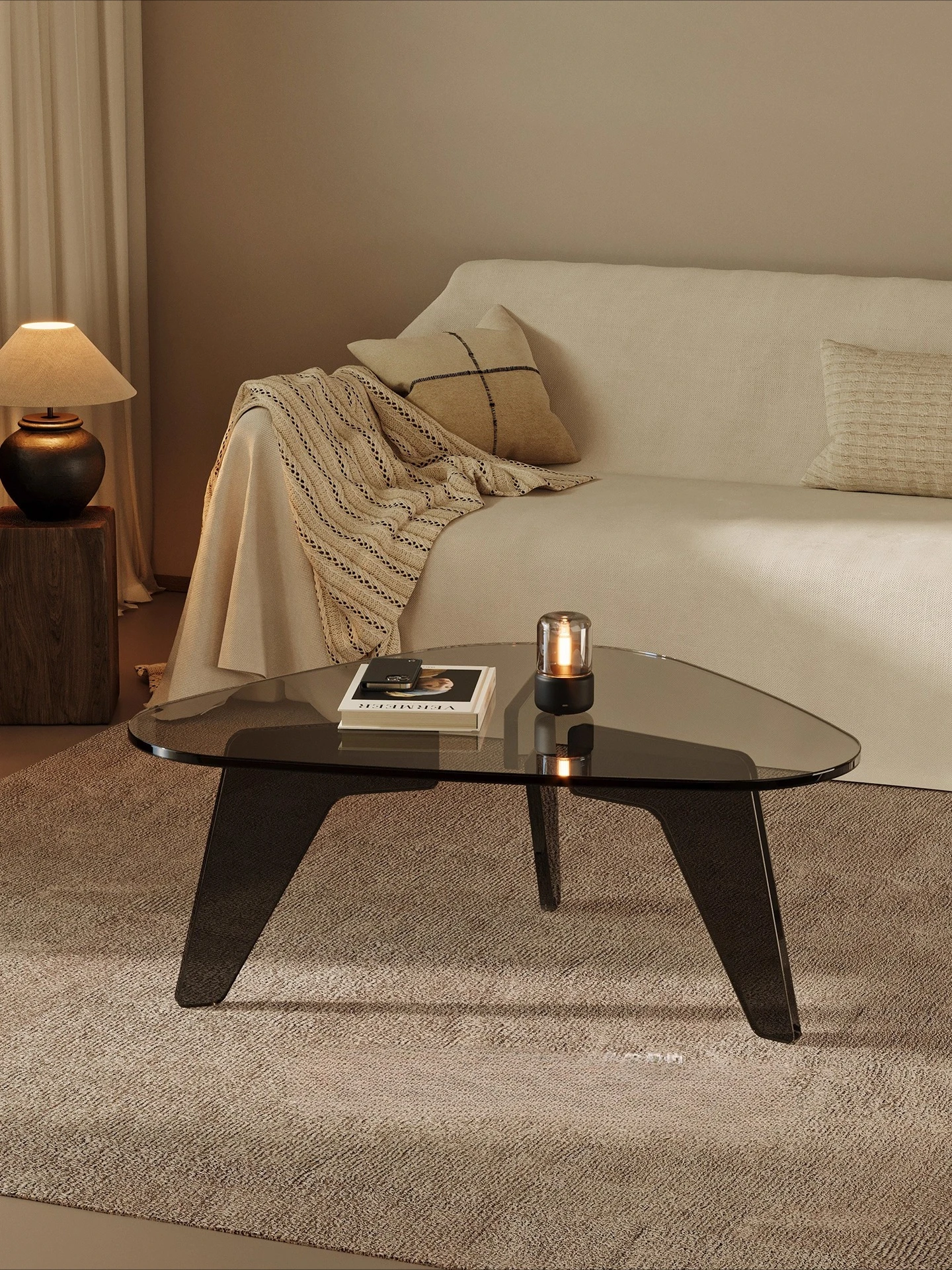 

Living room household tea table sofa art small table non-glass small apartment