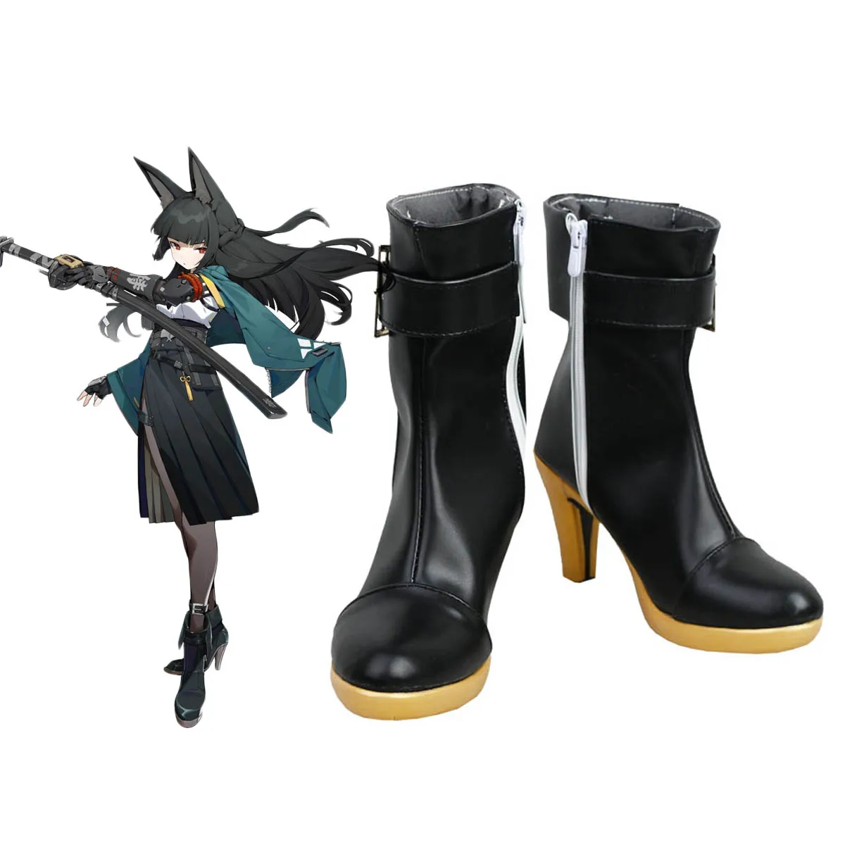 

Game Zenless Zone Zero Hoshimi Miyabi Cosplay Boots Shoes Halloween Props