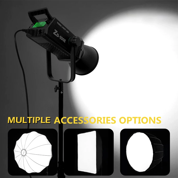 600W LED Photography Light 2700K-7500K Stepless Dimming Camera Light Studio Spot Fill Light Professional Photographic Equipment