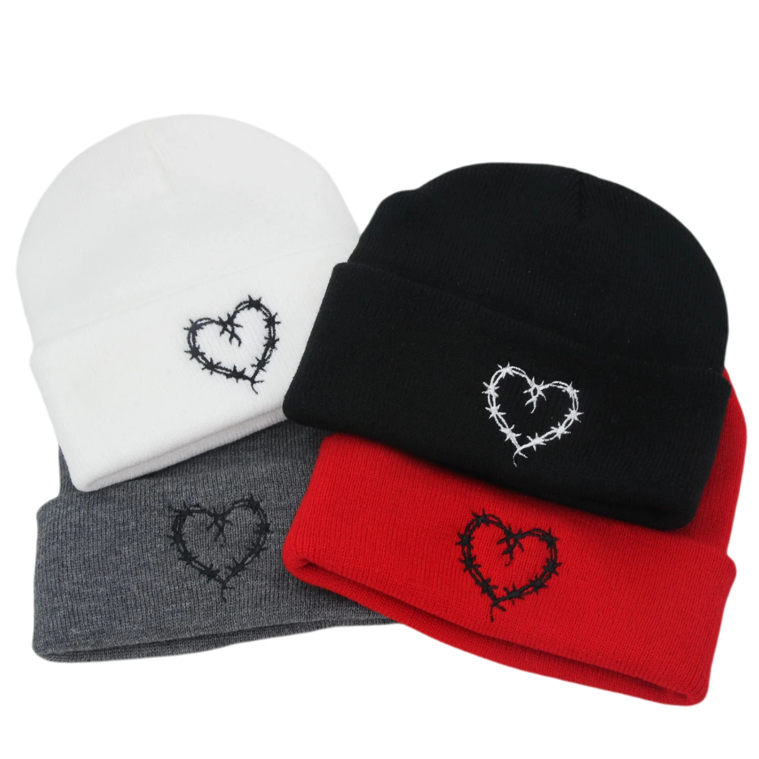 Bichota Beanie Hat KAROL G Heart Knitted hats Winter  Keep Warm Outdoor Ski Cap Unisex