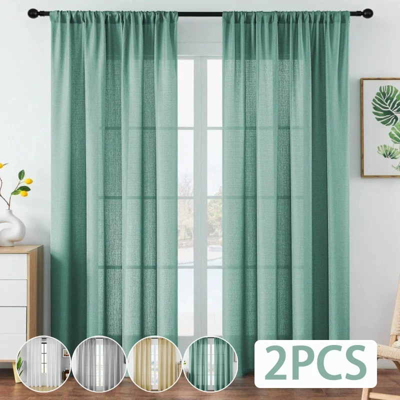 

2pcsMinimalist Blackout Rod Pocket Curtains with Natural Texture,Machine Washable,Suitable for Living Room,Bedroom,Kitchen Decor