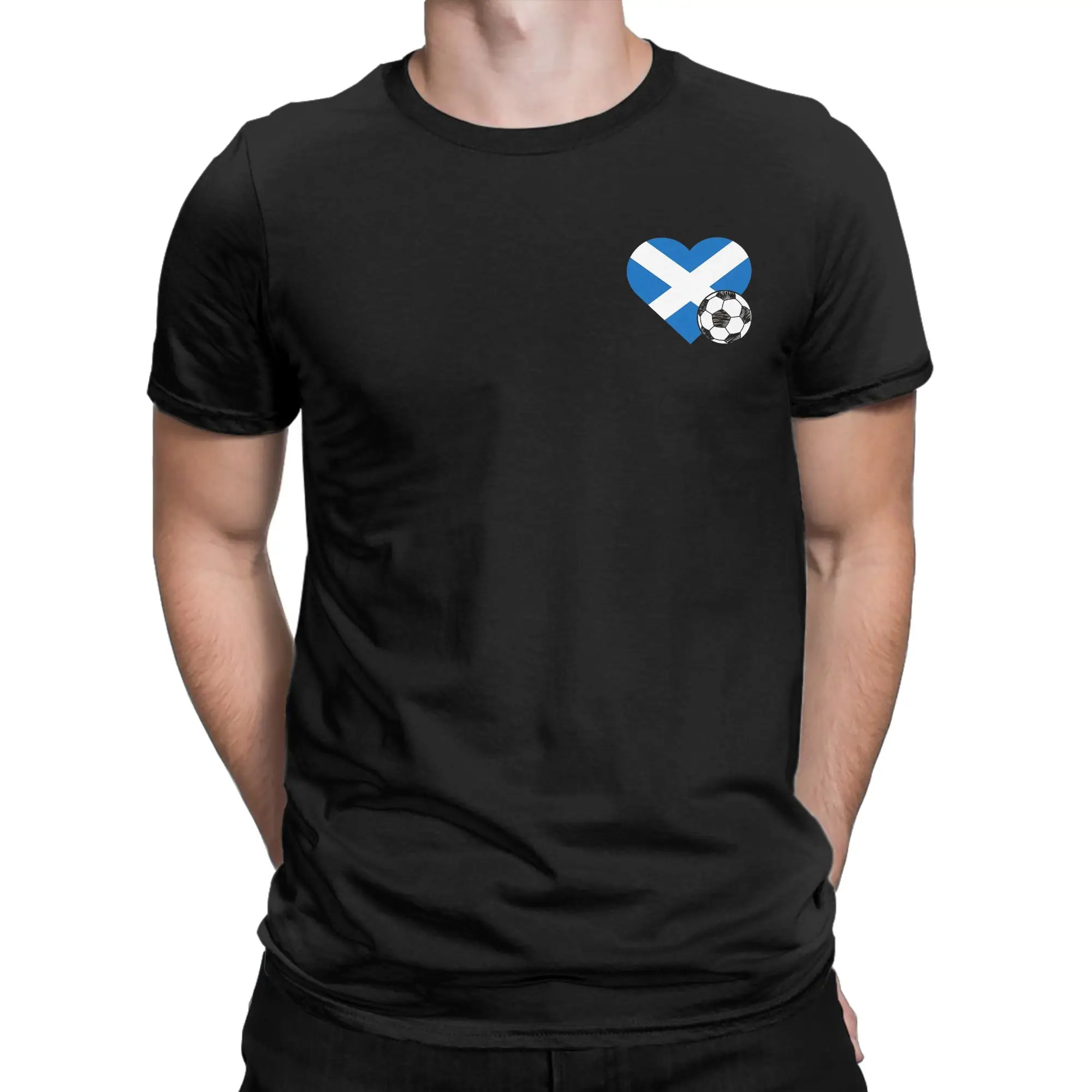 Camisetas de Futebol da Escócia para Homens e Mulheres, Camisetas Vintage de Manga Curta com Gola Redonda, Roupas de Algodão em Tamanhos Grandes