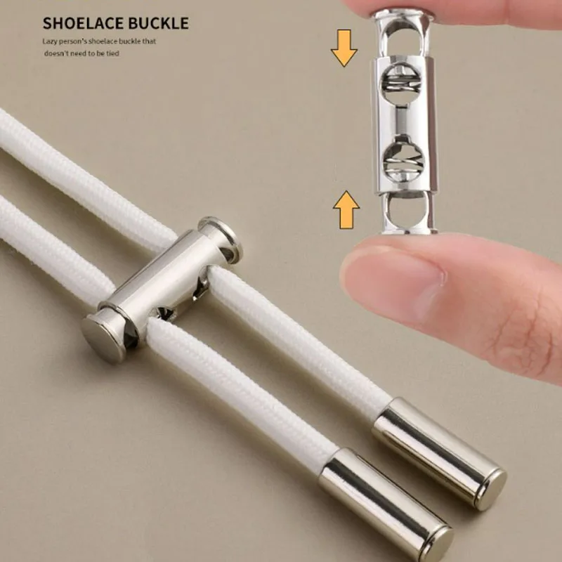 10 قطعة/المجموعة DIY أربطة الحذاء المعدنية أبازيم ثقب مزدوج رئيس خمر الخياطة سبيكة اليدوية الرباط سدادة تبديل قفل الحبل المشبك #4