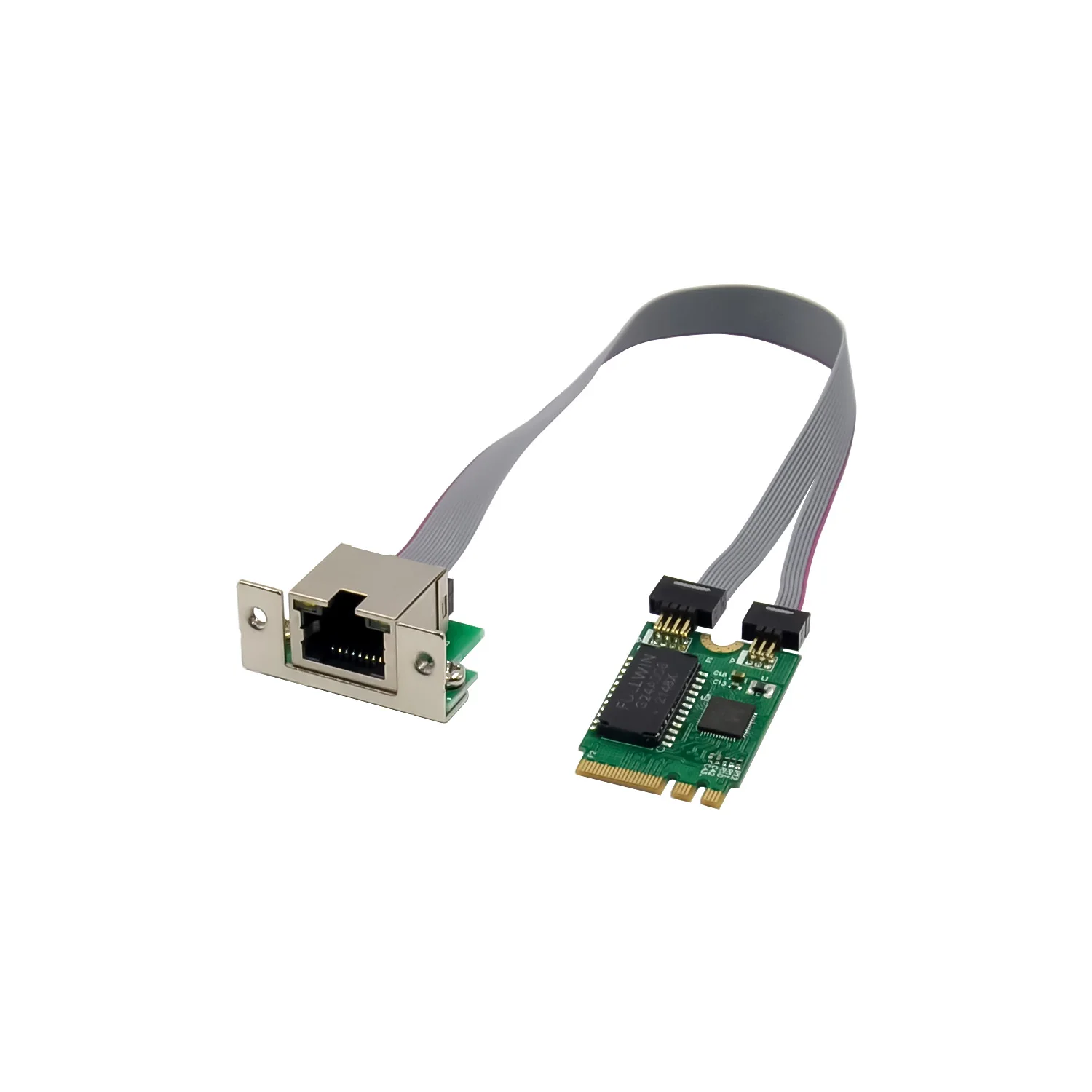 SUNWEIT ST7281 MINI Placa de rede M2 A + E Key Port Adaptador Lan RJ45 individual com RTL8111F
