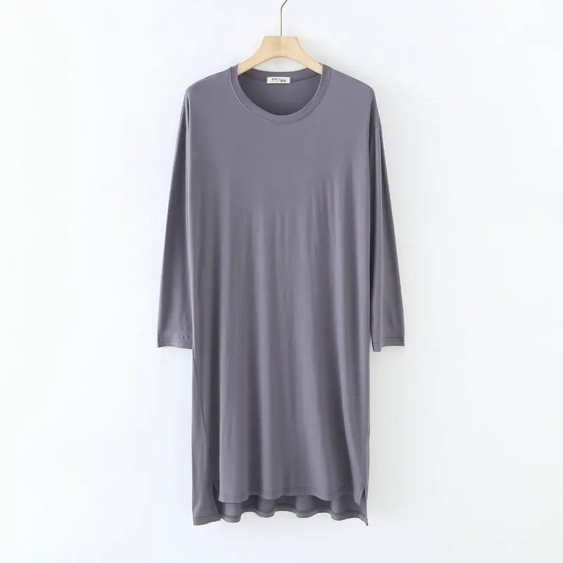 Loose Big Size Nightwear Dress For Women New Long Sleeve Spring Summer Nightgowns Female Modal Comfortable Sleepwear Nightdress