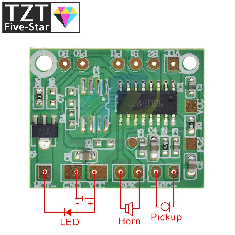 DIY Voice Record Intelligent Playback Module Sound IC Board Voice Change Module For Toy Gift Accessaries DC 3V-5V