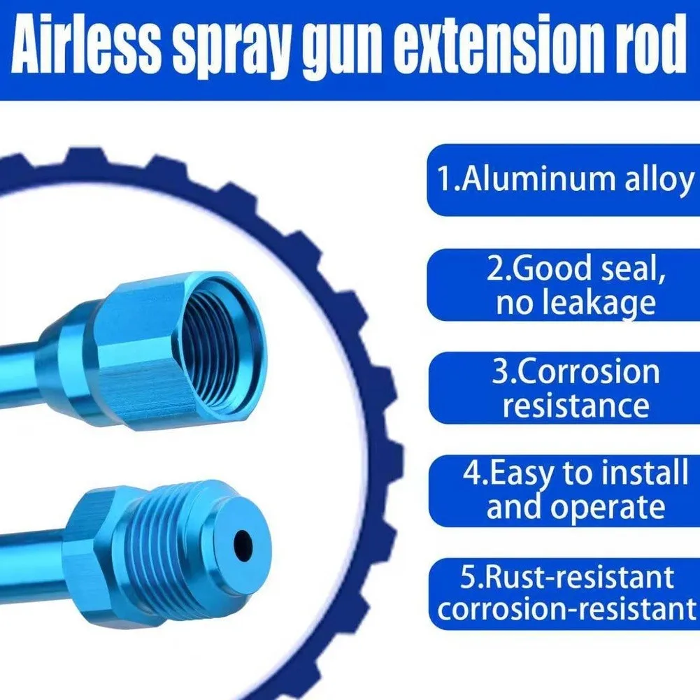 Extension Rod Compatible with High-Pressure Airless Spray Systems for Enhanced Coverage and Controlled Application