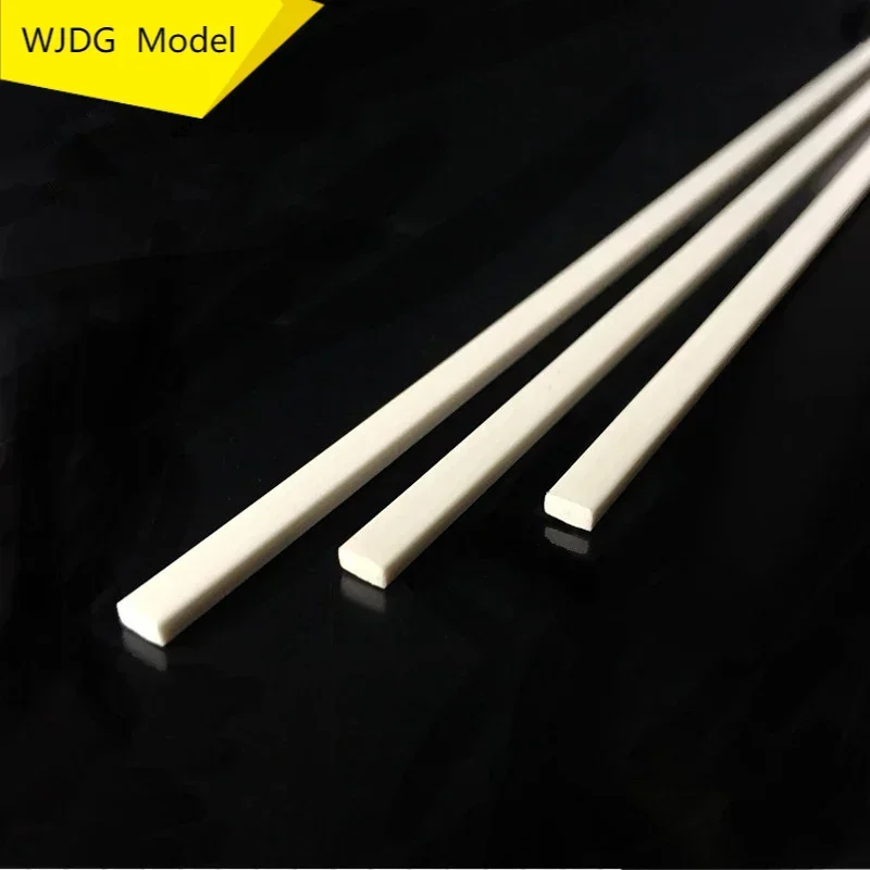 10Pcs ABS Solid Flat Rod Side Length 2*4mm/1*4mm1.5*4mm long 25cm Construction Sand Table DIY Handmade Model Material Plastic