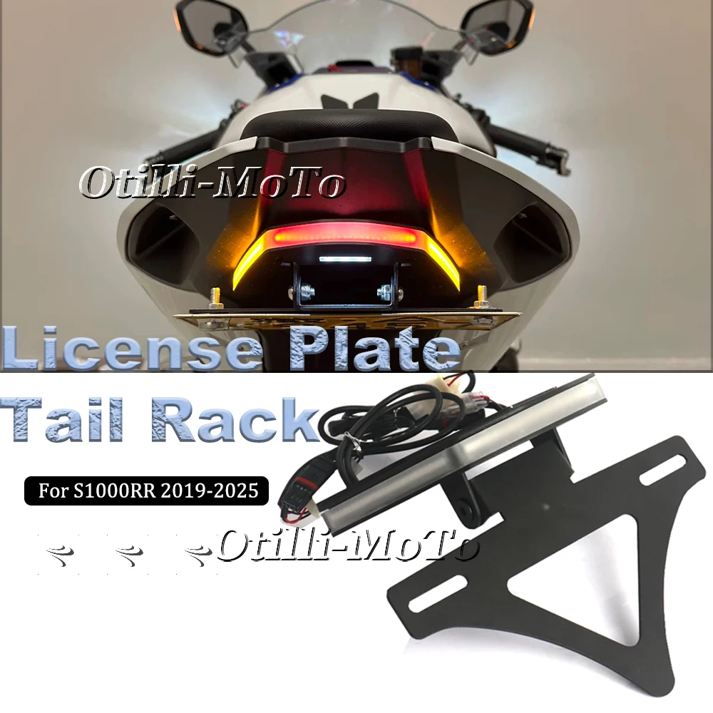 

Motorcycle modification parts For BMW S1000RR S 1000 RR 2019-2025 with LED turn signals brake lights license plate tail rack