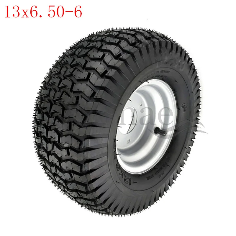 13 inch vacuum tire wheels 13x6.50-6 tyre for 4wheel ATV Go-kart sightseeing car accessories for Golf Buggy Mower Lawnmowers