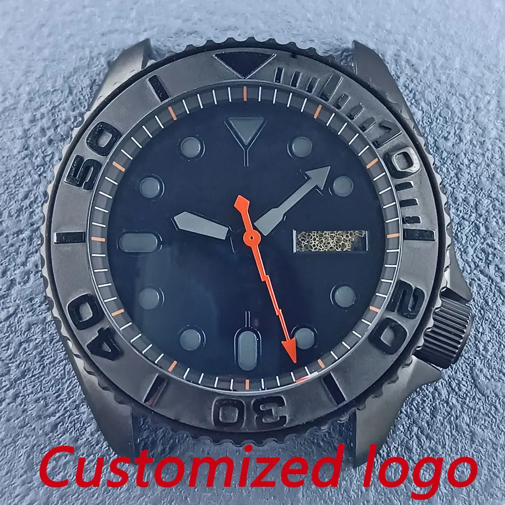 

41mm SKX 007 NH36 movement watch 316L stainless steel dome sapphire glass black 10BAR waterproof case FIT NH34 NH35 movement