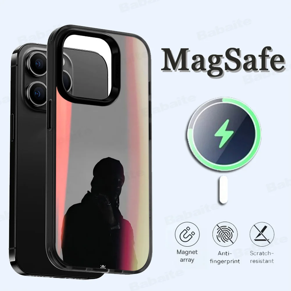 P-Partynextdoor Rapper Phone Case Magesafe Magnetic Wireless Charge Case For iPhone 16 11 12 13 14 15 Pro Max Plus Mini