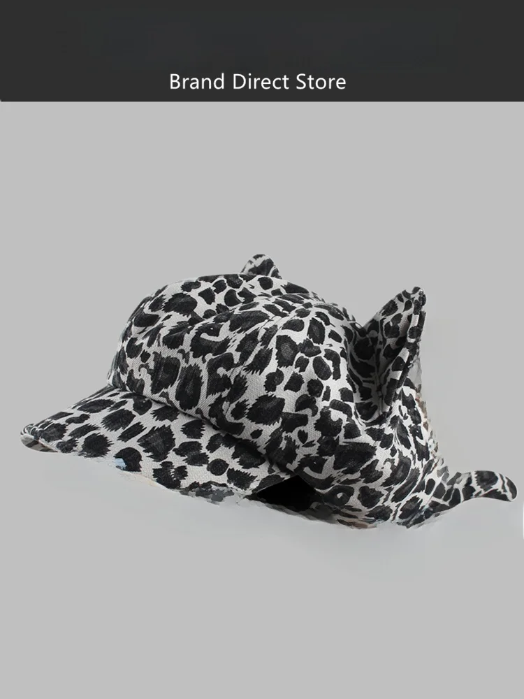 rouiiefao-chapeau-octogonal-mignon-a-imprime-leopard-pour-femme-style-retro-polyvalent-effet-amincissant-casquette-de-gavroche-en-fibre-de-polyester
