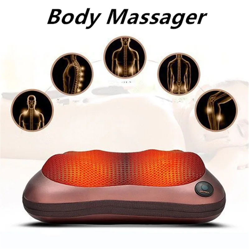 Body Massage Pillow Neck Massager Electric Massager Cervical Massage Pillow Back and Neck Massager Sleeping Massage Pillow Car