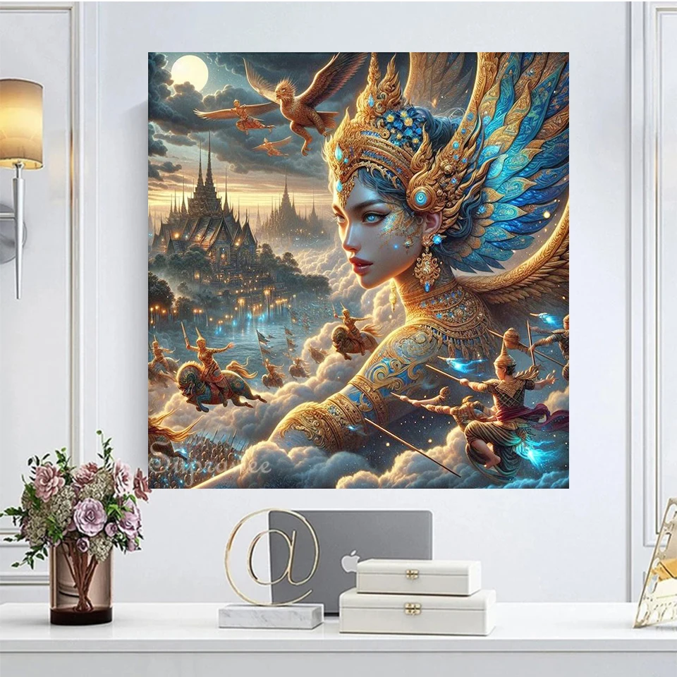DIY Diamond Painting Goledn Queen Full Square /Round Diamond Mosaic Cross Stitch Kit 5D Embroidery New 2025 Home Decor image 2