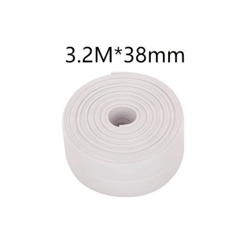 1-рулонная водонепроницаемая уплотнительная лента для унитаза с защитой от плесени - самоклеящаяся, сильная адгезия |   Водонепроницаемая уплотнительная лента для кухни/ванной комнаты