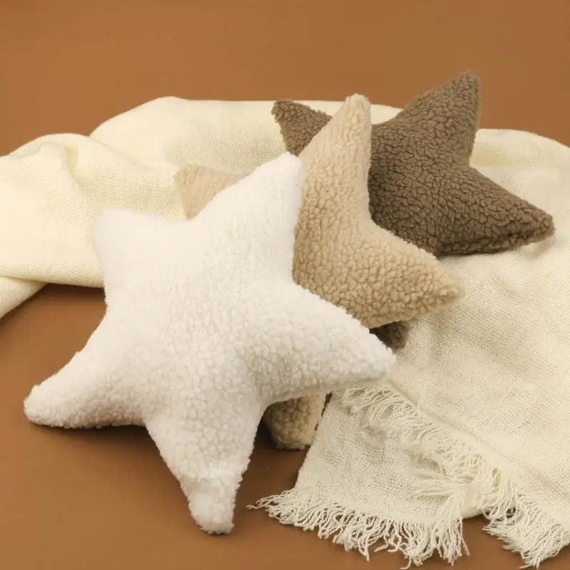 Cojín para posar para bebé, almohada para posar con estrella para recién nacidos, Adorable peluche para bebés