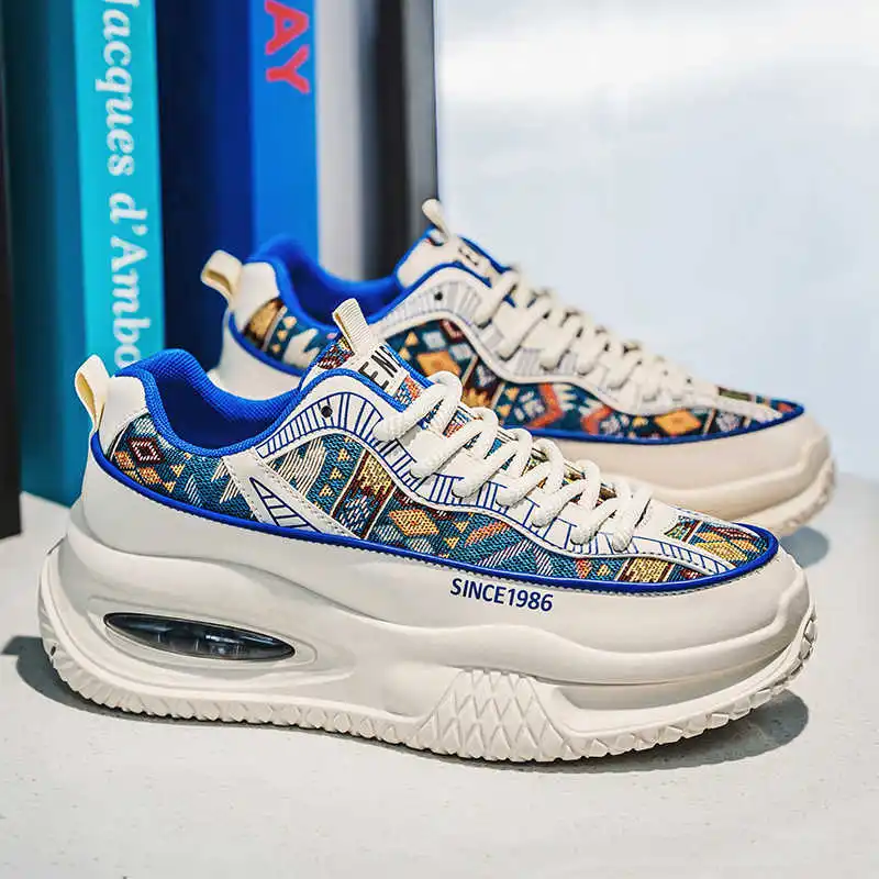 

Platformed Flat-heeled Shoes Men Size 38 Vulcanize Athletic Sneakers Man Sport Outside Traning Popular Everything