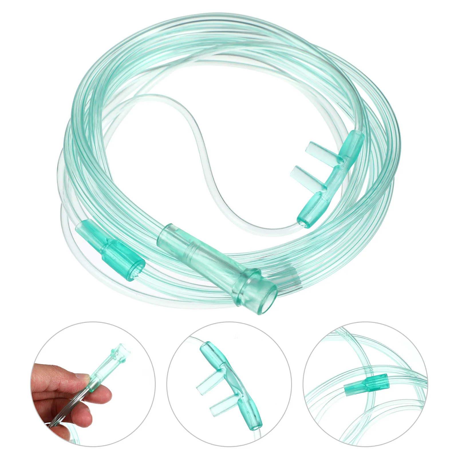 

6 Pcs Oxygen Tube Nasal Cannula Adults Tubing Crush Resistant Disposable Plastic