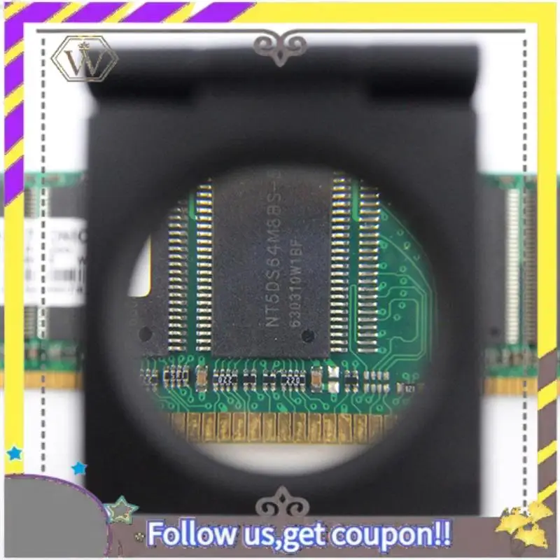 

New Double LED Lamp, Optical Glass, All-Metal Black Painting Magnifying Glass, Three-Fold Mirror Magnifying Glass Reusable