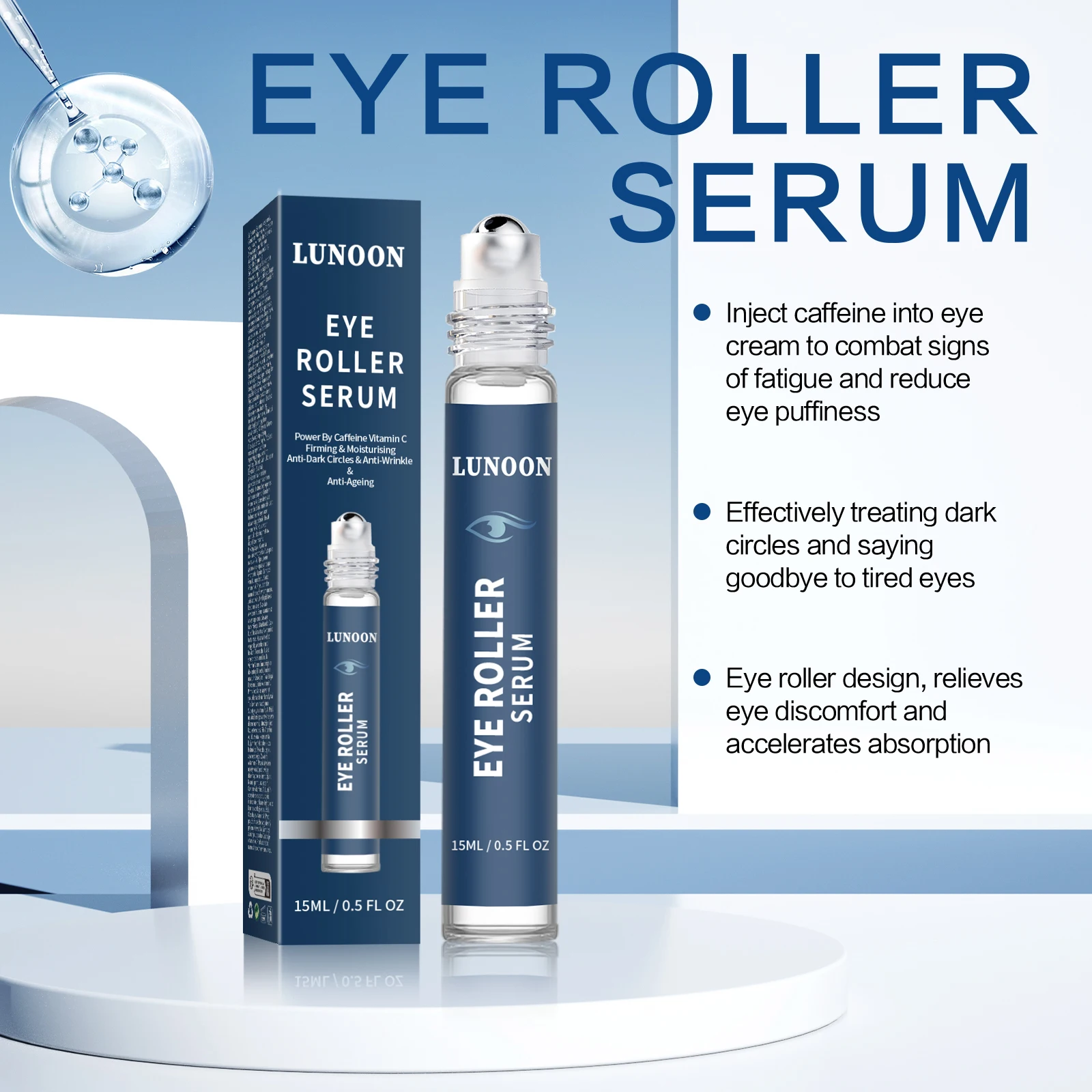 15ml LUNOON Koffein-Augenrolle – Caffeine Eye Serum Bewertung und Preis
