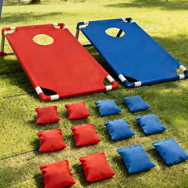 Party Games Easy - Kırmızı ve mavi renkli, taşınabilir mısır