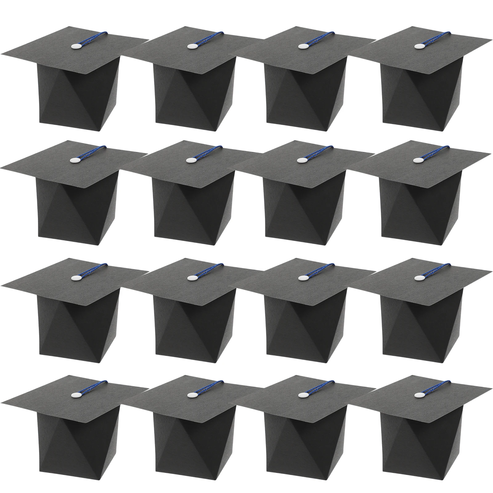 

50 Pcs Graduation Treat Boxes 2025 Bachelor Hat Packing Cap Decorations for Music