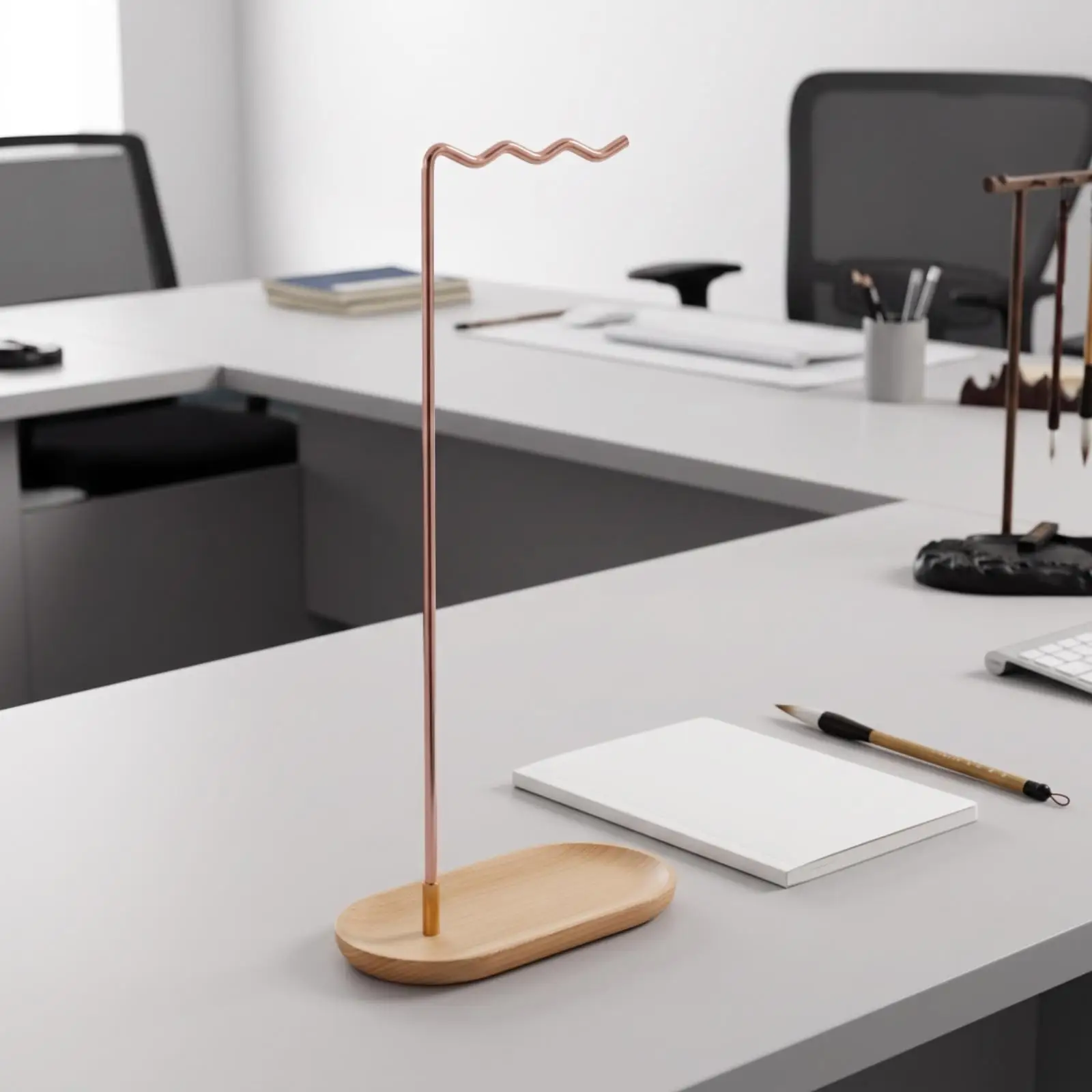 Brush Hanger Stand Upright Rack Decorative for Calligraphers