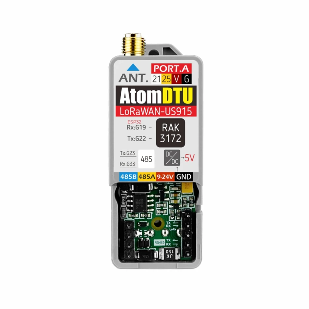 

Высококачественный программируемый блок передачи данных US915 STM32WLE5CC для базы M5stack Atomic DTU Lorawan