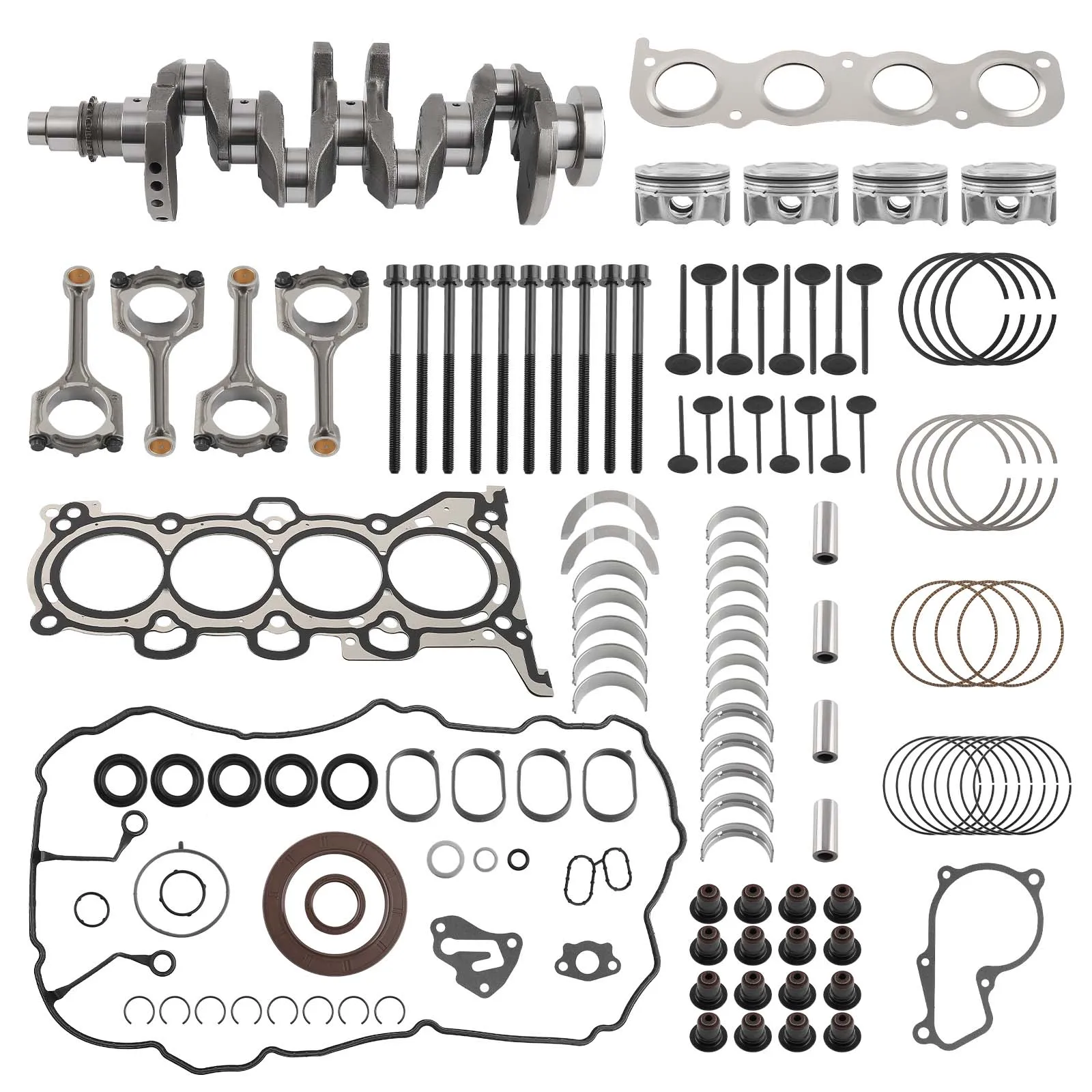 G4NA 2.0L Engine Rebuild Kit w/ Crankshaft & Rod & Gasket Set For Hyundai KIA