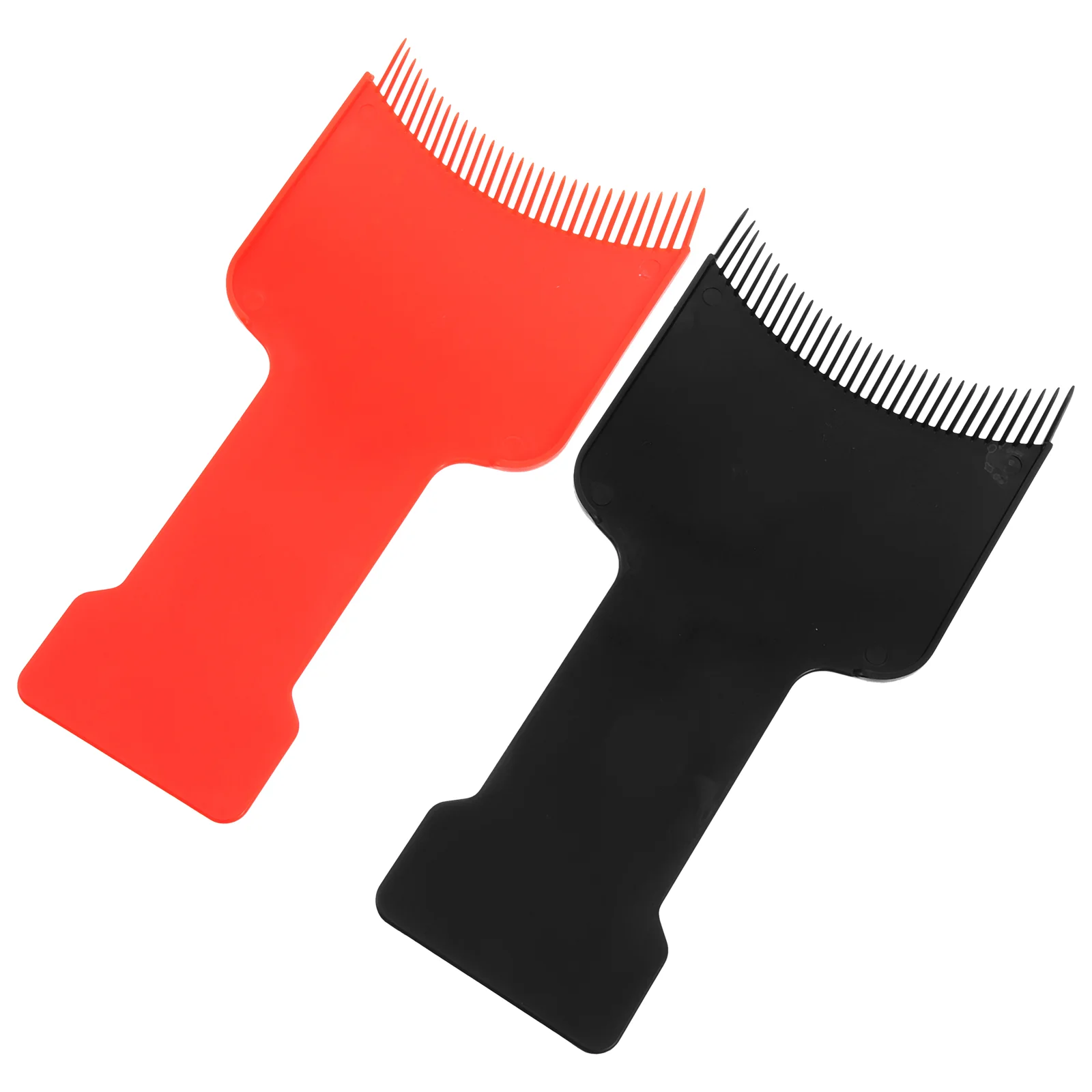 

2 Pcs Hair Dye Tools Highlighting Board Plastic Foiling Red Black Home Salon Essential Coloring Supplies