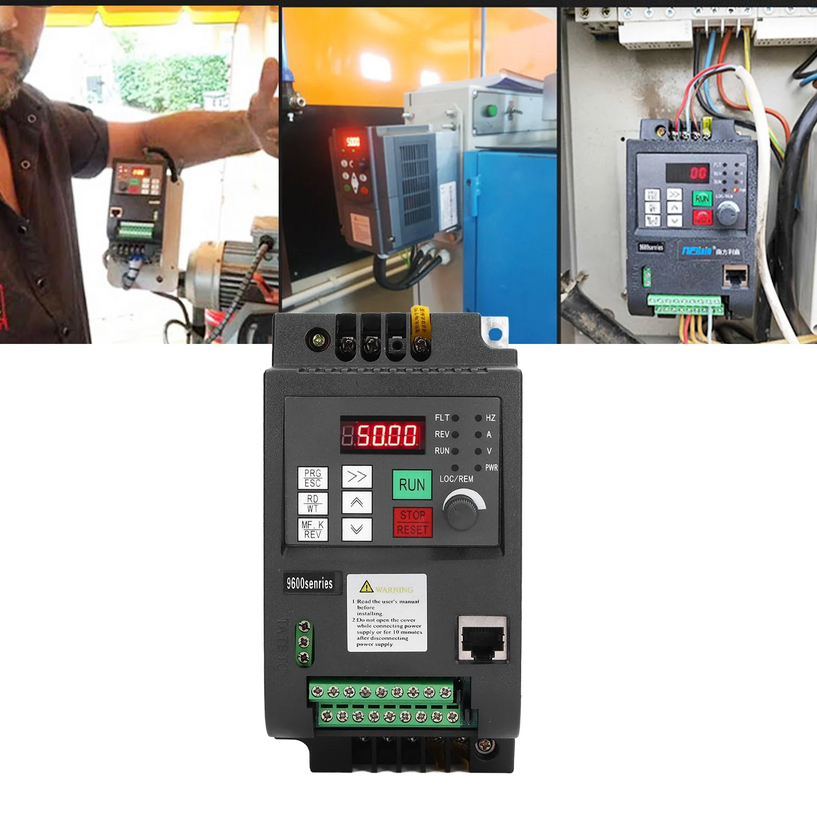 Drive Single Variable Frequency Drive NFLIXIN Variable Frequency Drive Single Phase 220V 2.2kw 1 in 1 Out Motor Speed Controller
