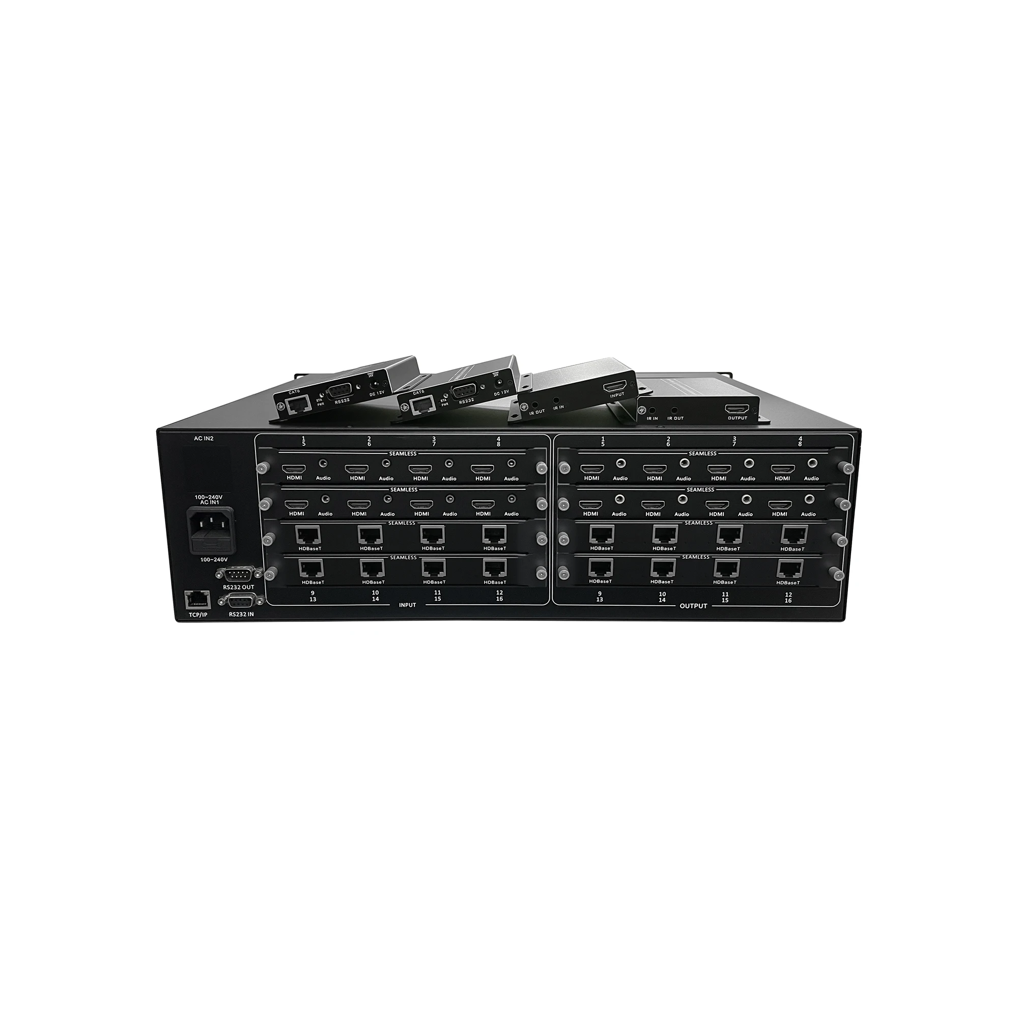 8x8 12x12 HDM I 16x16 Hdcp2.2 100m Transmission HDBase-T Extender 4K Seamless Video Matrix Switcher