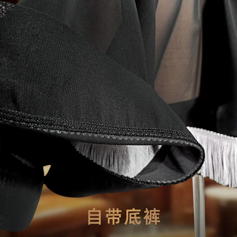 Professionele Latin Dance Half Rok Vrouwen Trekkoord Hip Wrap Kwastje Rok Dans Praktijk Rok Slim Mesh Rok