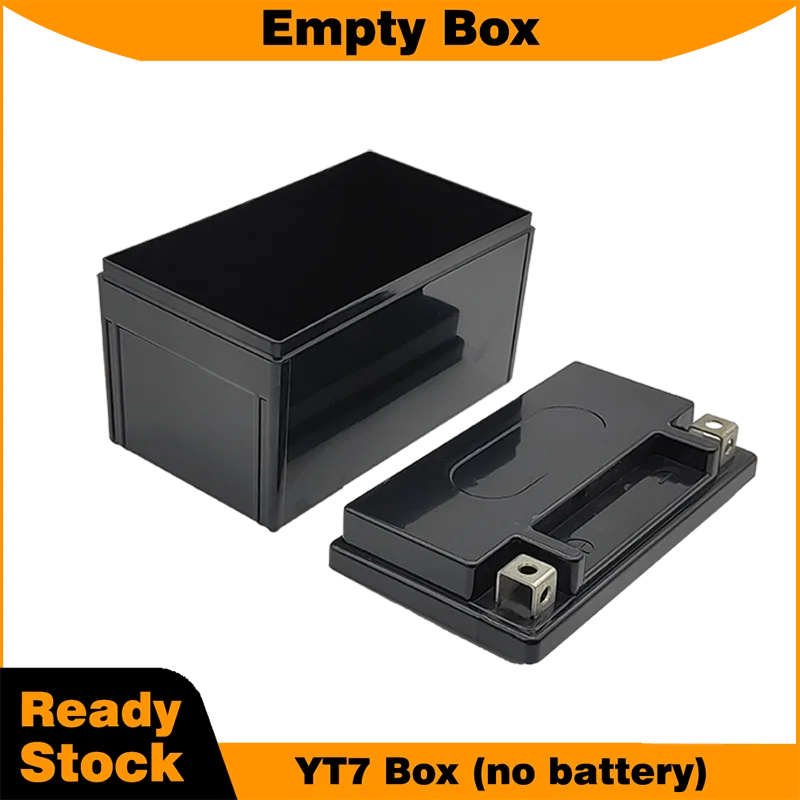 

YT7 Plastic box empty without battery inside for 12V 8AH 32650 pack protective box 12V plastic battery box for Starter