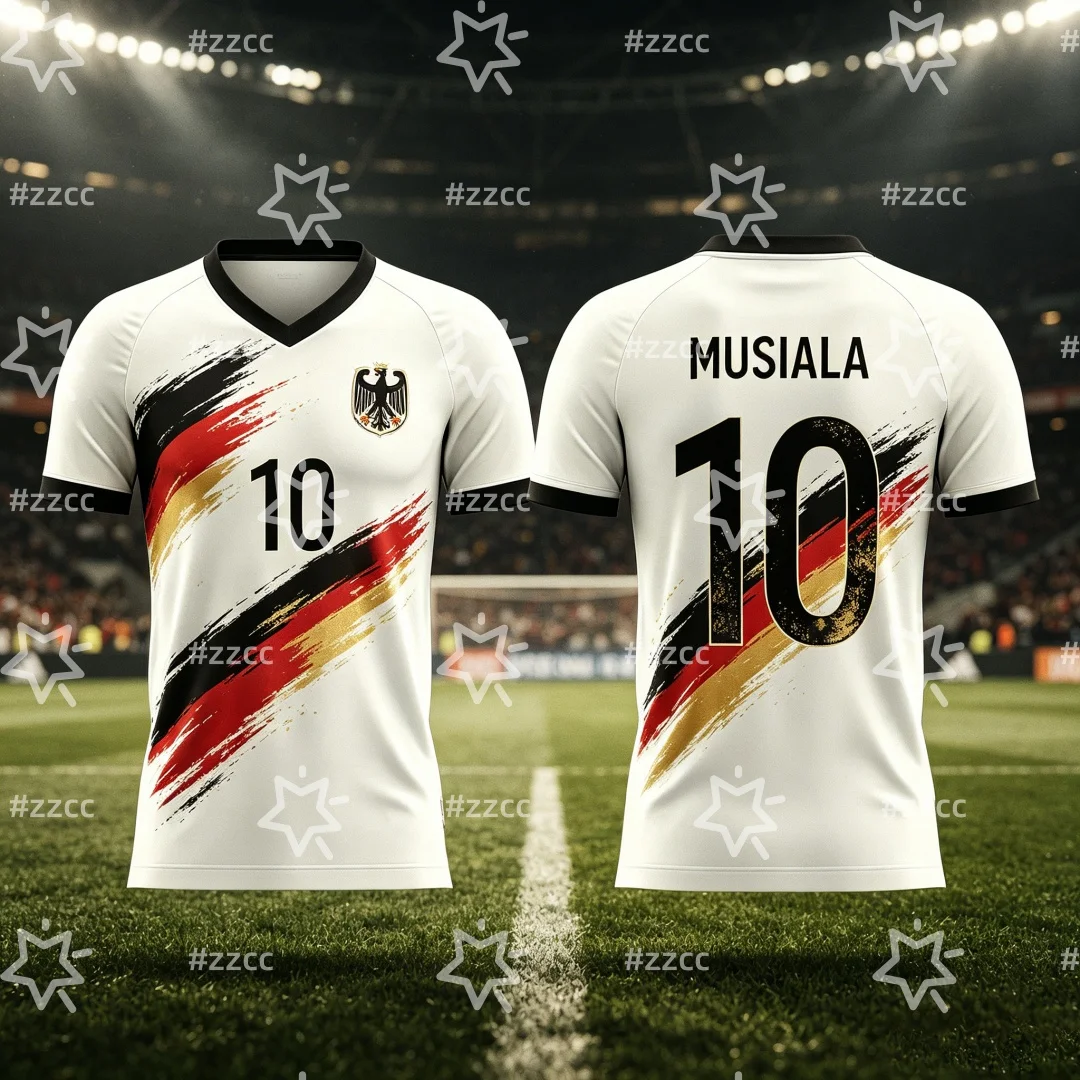 2026 Germany Football Jersey MUSIALA No.10 Match Training Kit Summer Sports Men's T-Shirt Kid's Clothing Woman cycling jersey ﻿