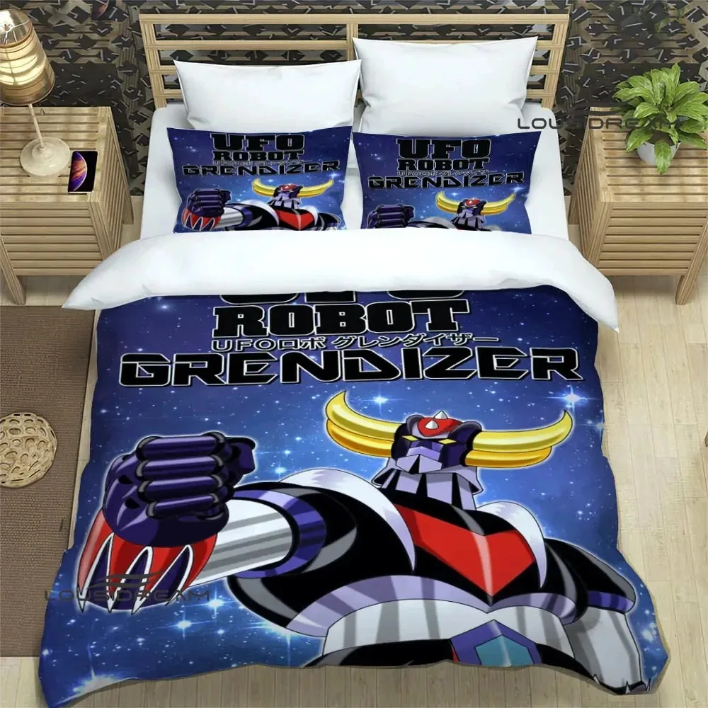 UFO ROBO GRENDIZER GOLDORAK printed Bedding Sets exquisite bed supplies set duvet cover bed comforter set bedding set luxury A