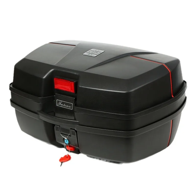 

Багажник мотоцикла большой емкости 45 л, универсальный большой ящик для инструментов, педаль, хвостовой ящик для электрического мотоцикла, съемный и модифицированный