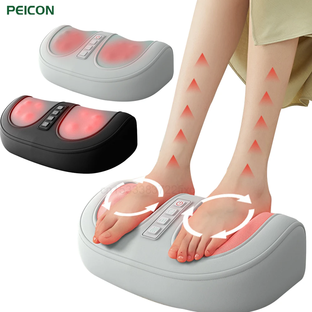 

Electric Foot Massager Shiatsu Heated Kneading Foot Massager for Plantar Fasciitis Pain Relief Muscle Relaxation Massage Machine