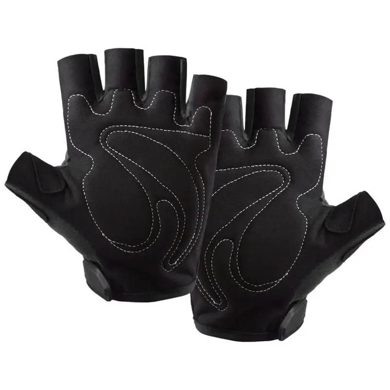 Fingerless Motorcycle Gloves Half Finger Anti-Fall Anti-Slip Sweat-Proof Summer Woven Shell Gloves Four Seasons For Gym Exercise