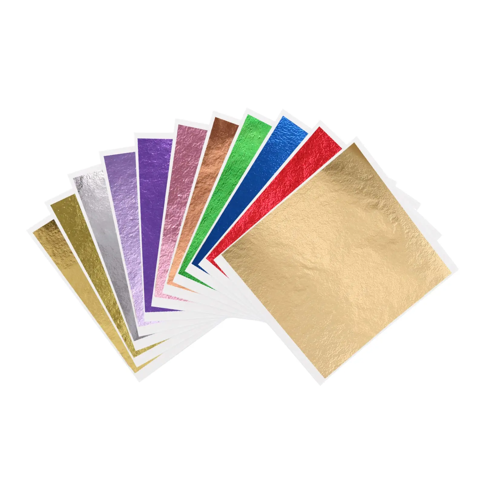 Gold Leaf Sheets Multi-Color Gold Leaf Paper For Arts Decoration DIY Crafts Furniture Nails Paintings