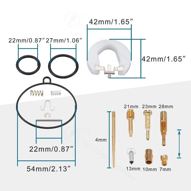 22mm PZ22 Carburetor Repair Kit Replacement For 100cc ATV Off-road Dirt Bike Go Kart Carb Rebuild Parts