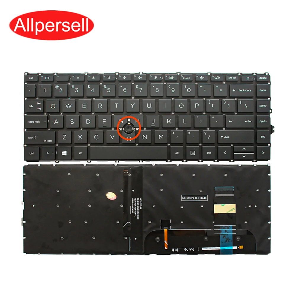 Laptop replacement keyboard for HP 745 845 840 G7 G8 with backlight