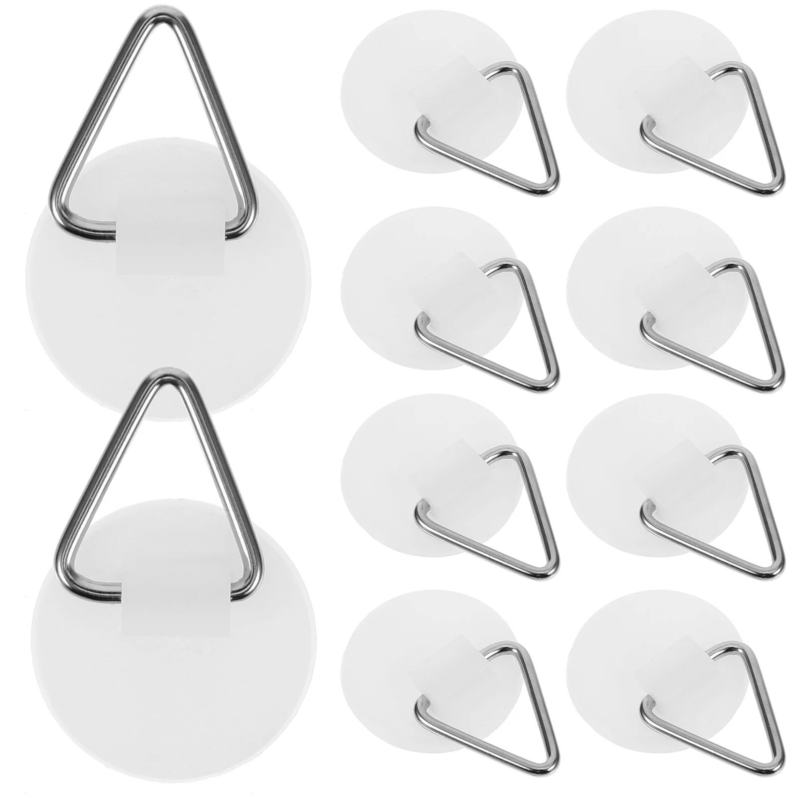 

20 pcs Round Sticker Wall Hanging Plate Holder Hangers Display Bracket Plate Hangers For The Wall Plastic Invisible High