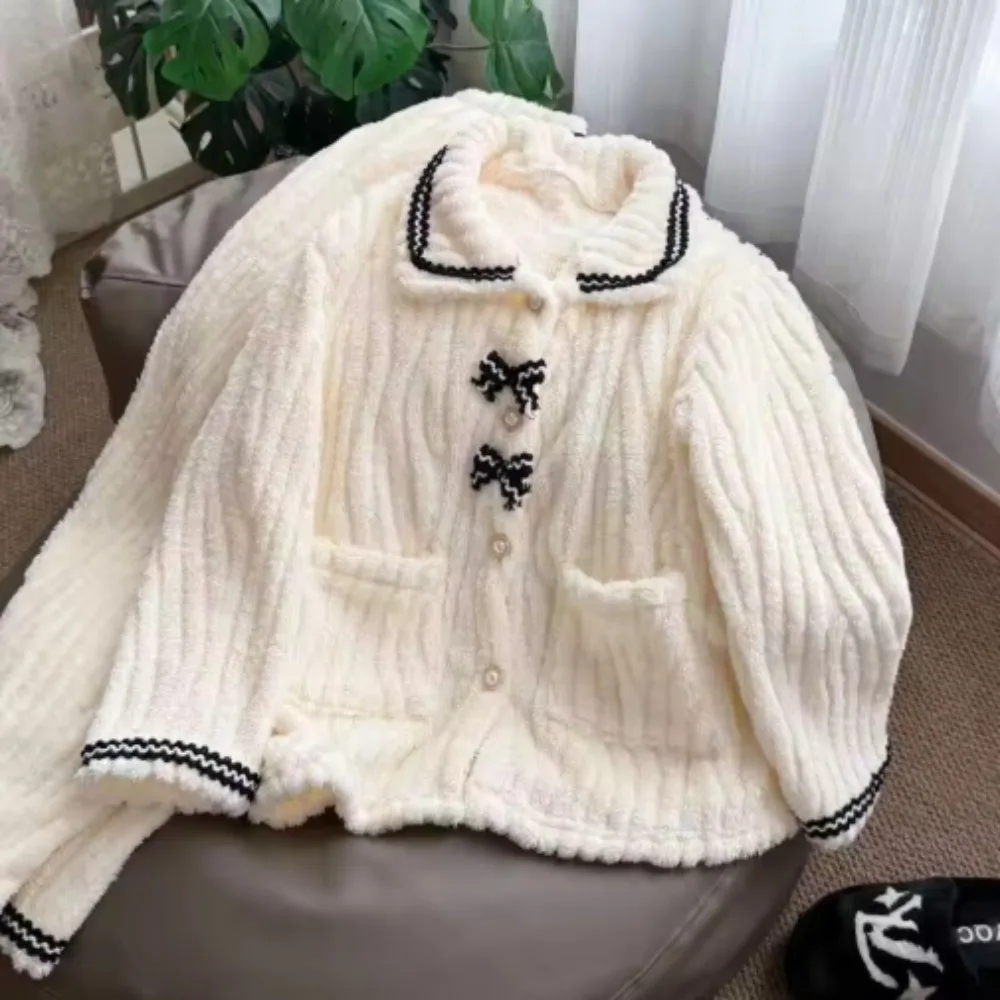 Women's Sleepwear, Autumn and Winter Home Clothes, Padded and Thickened Warm Princess Clothes, Women's Clothing Pijamas Women
